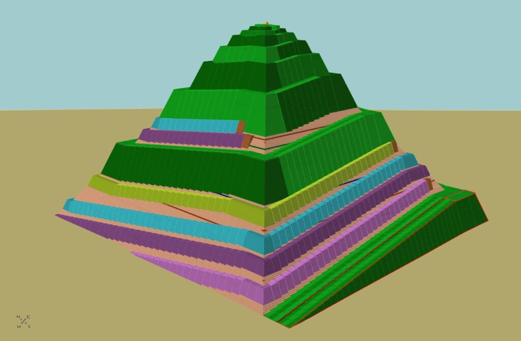 Pyramid Ramp Inclines Bau der Cheops Pyramide mittels Multispiral-Rampen – Constructing The ...