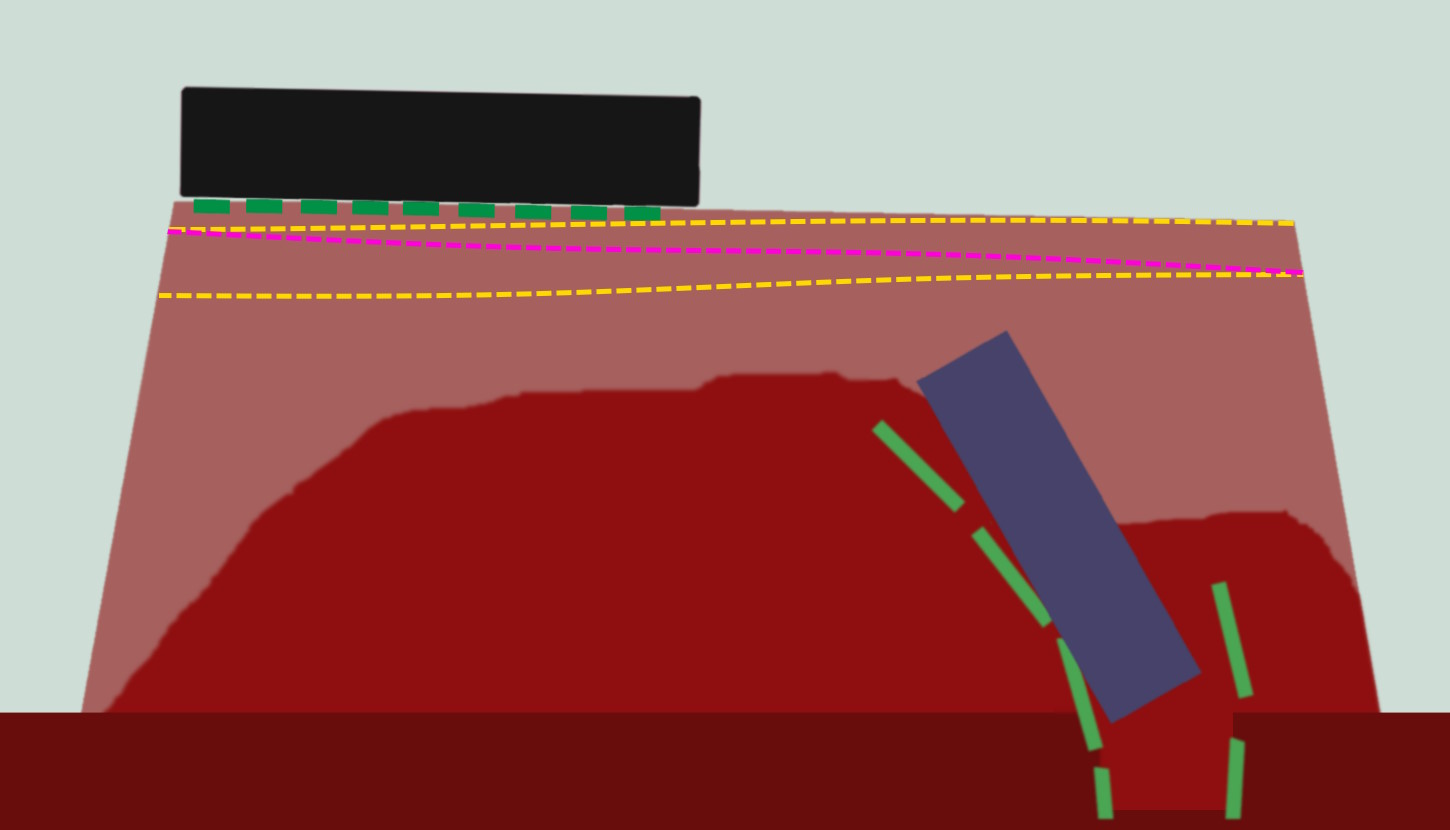 Stonehenge construction through zigzag lifting. (Rudolf Volz 2024)