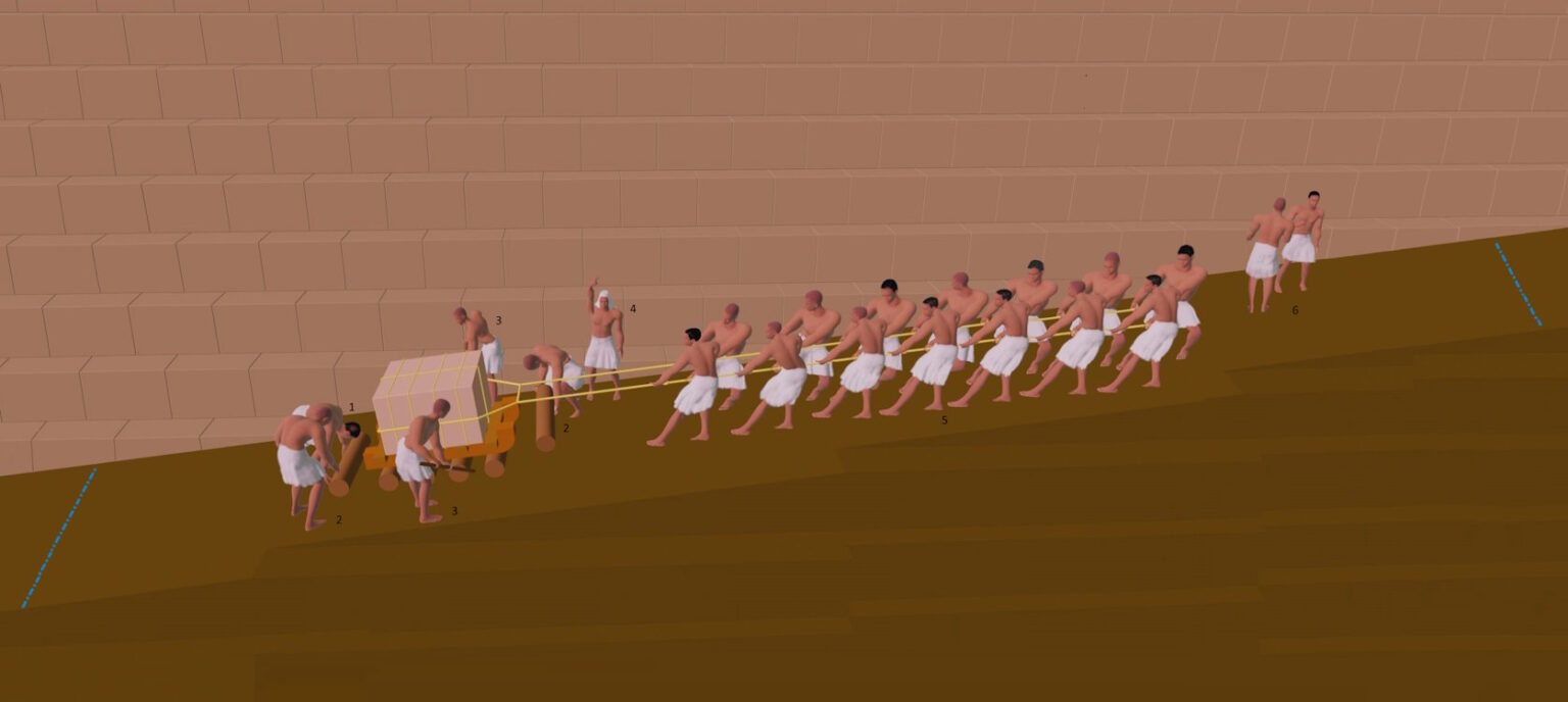 Schleppmannschaft Cheops-Pyramide