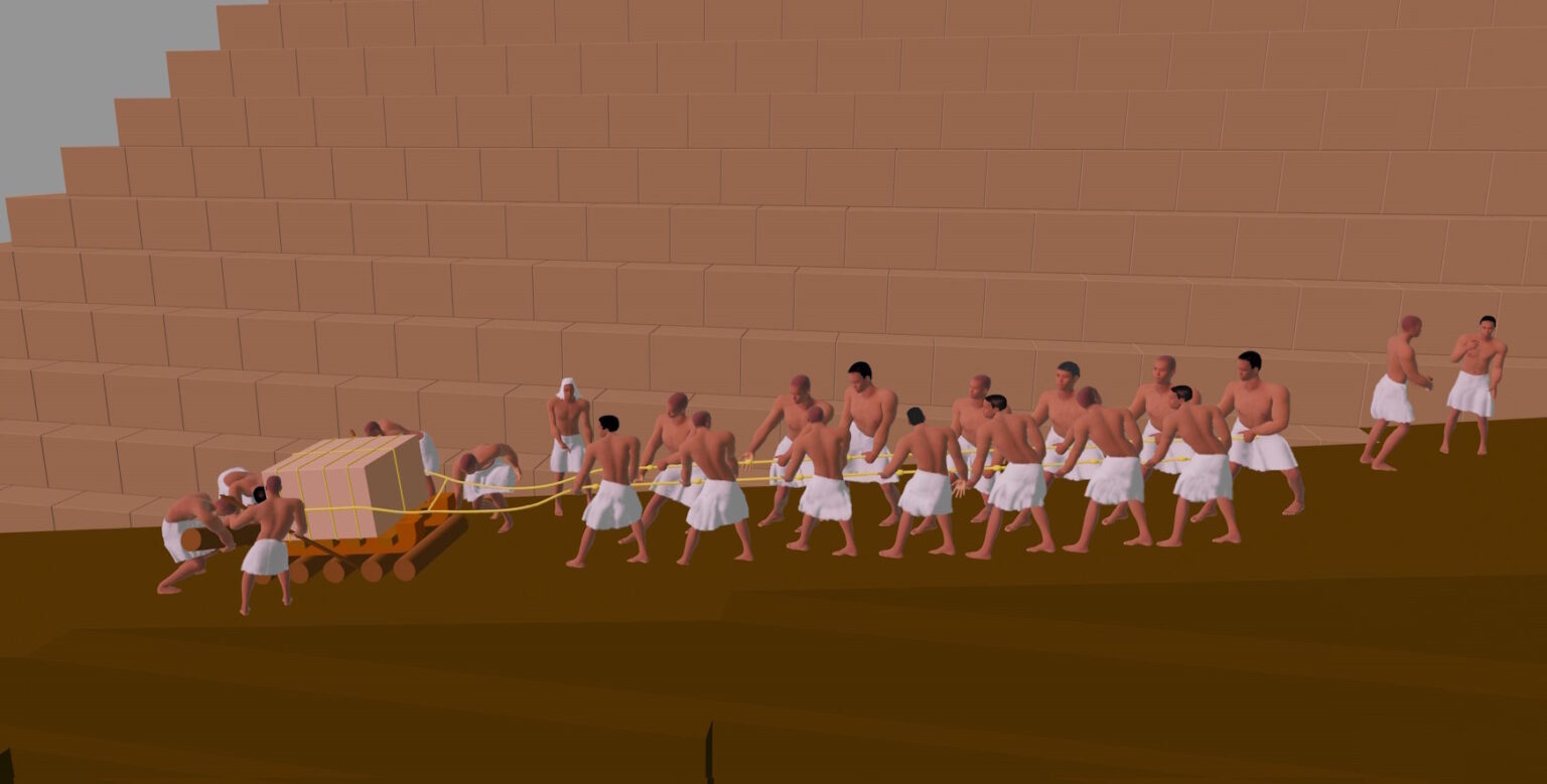 Schleppmannschaft Cheops-Pyramide