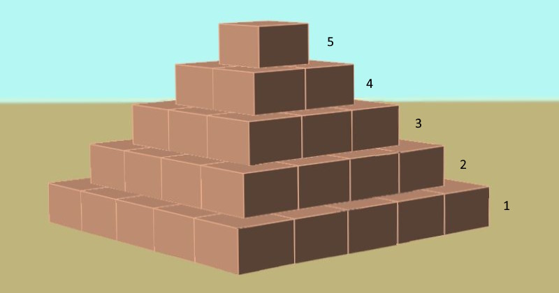 Uniform Step Pyramid with 5 levels